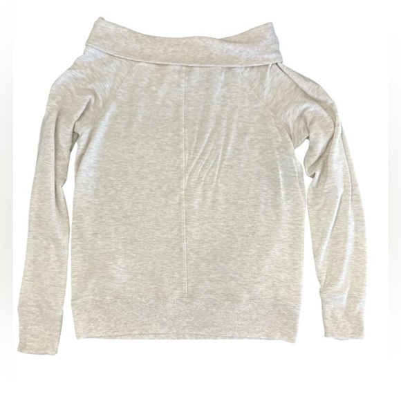Athleta Women's Small Studio Barre Top Cowl Neck Balletcore Loungewear Layer - Picture 3 of 12